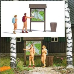 Busch H0 A-Set: Nackt Wandern H0