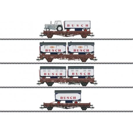 Maerklin H0 Güterwagen-Set Zirkus Busch 1 Maerklin H0 Güterwagen-Set Zirkus Busch