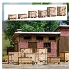 Busch Paletten M.Holzkisten H0